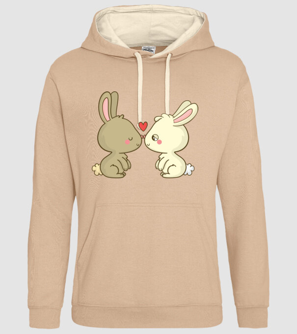 IEPURAȘI ÎNDRĂGOSTIȚI model nisipiu pe tricou