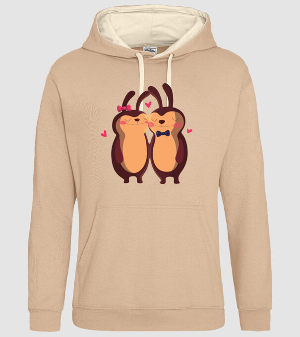 IEPURAȘI ÎNDRĂGOSTIȚI model nisipiu pe tricou