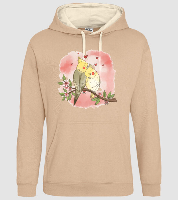PAPAGALI ÎNDRĂGOSTIȚI 3 model nisipiu pe tricou