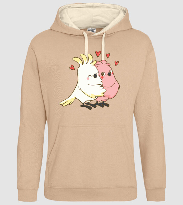 PAPAGALI ÎNDRĂGOSTIȚI model nisipiu pe tricou
