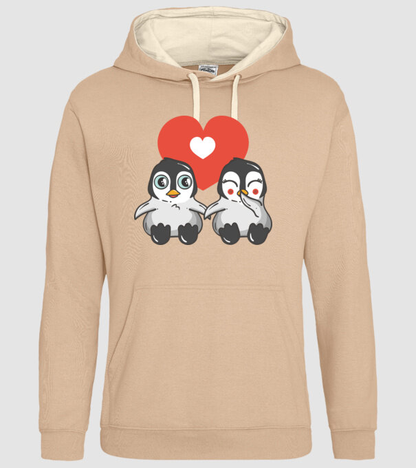 PINGUINI ÎNDRĂGOSTIȚI 7 model nisipiu pe tricou
