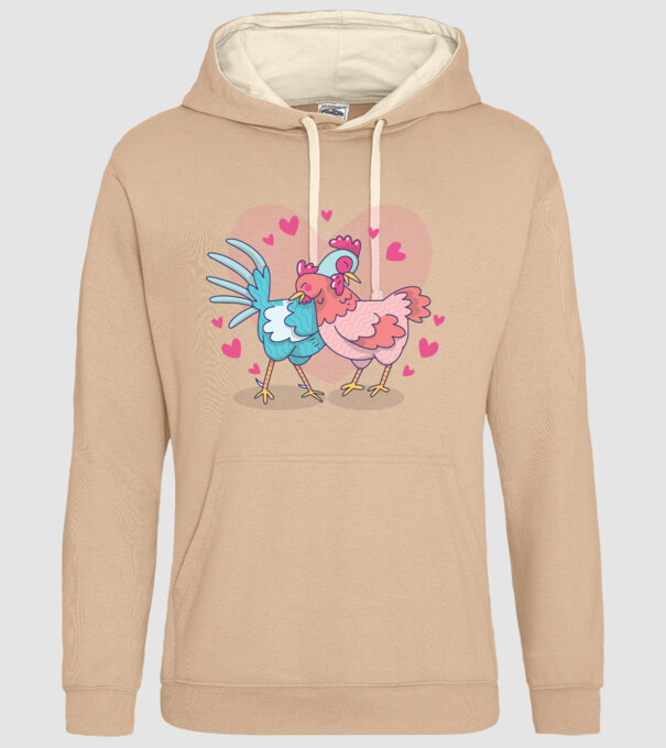 PUI ÎNDRĂGOSTIȚI model nisipiu pe tricou