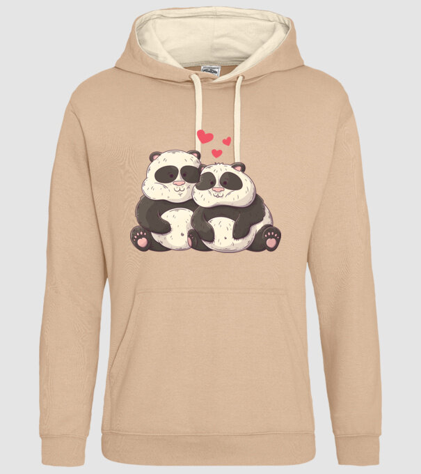 URȘI PANDA DOLOFANI ÎNDRĂGOSTIȚI model nisipiu pe tricou