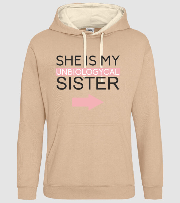 Unbiologycal Sister 01 model nisipiu pe tricou