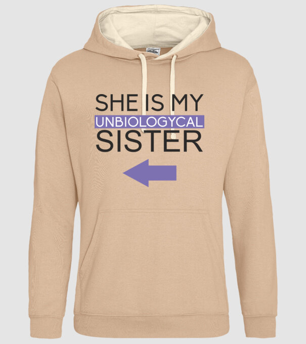 Unbiologycal Sister 02 model nisipiu pe tricou