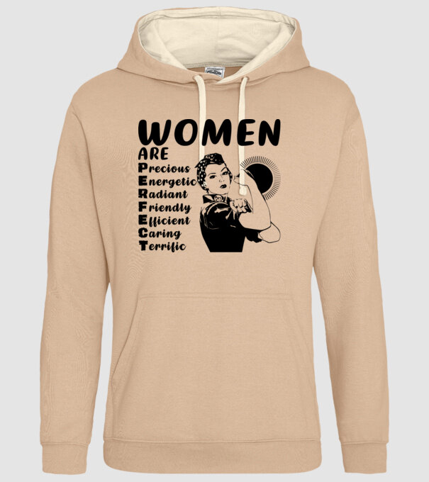 Women are perfect model nisipiu pe tricou