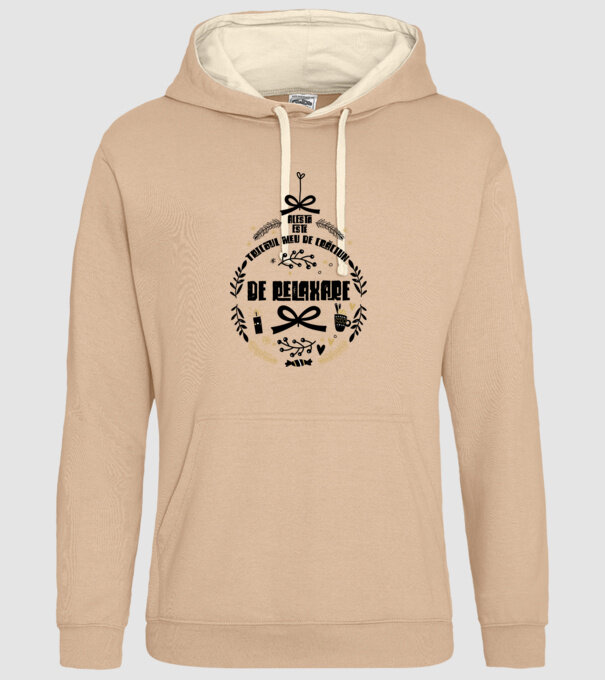 acesta este tricoul meu de Crăciun_ de relaxare model nisipiu pe tricou