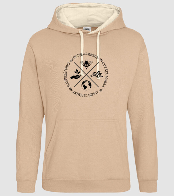 Ai grijă de Pământ model nisipiu pe tricou