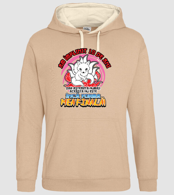 Am împlinit 10 de ani - Dar așteaptă numai! Aceasta nu este încă forma mea finală! model nisipiu pe tricou