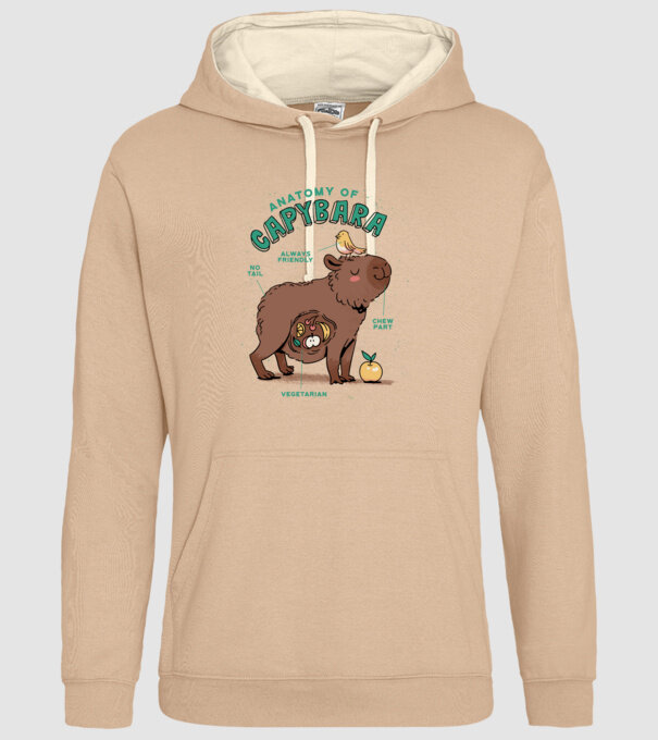Anatomy of Capybara model nisipiu pe tricou