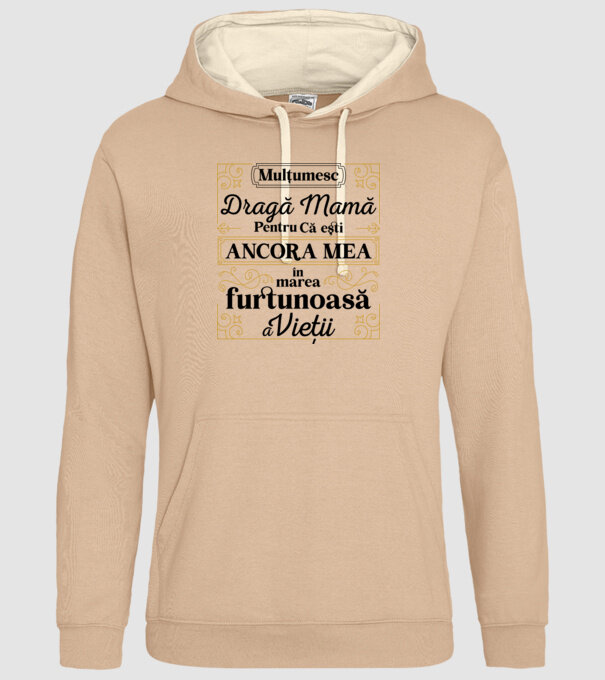 Ancora mea model nisipiu pe tricou