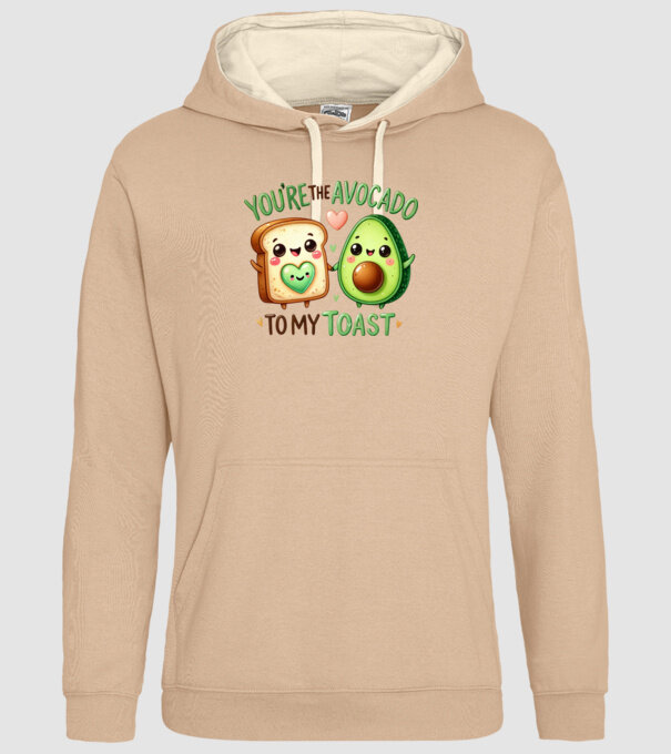 Avocado to my Toast model nisipiu pe tricou