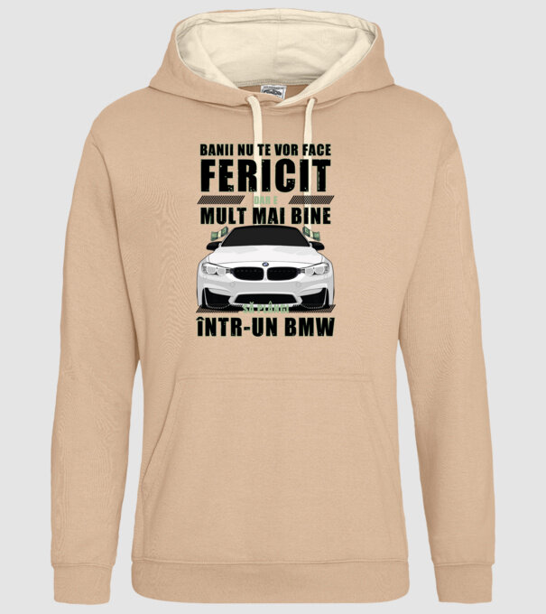 banii nu te vor face fericit, dar e mult mai bine să plângi într-un BMW model nisipiu pe tricou