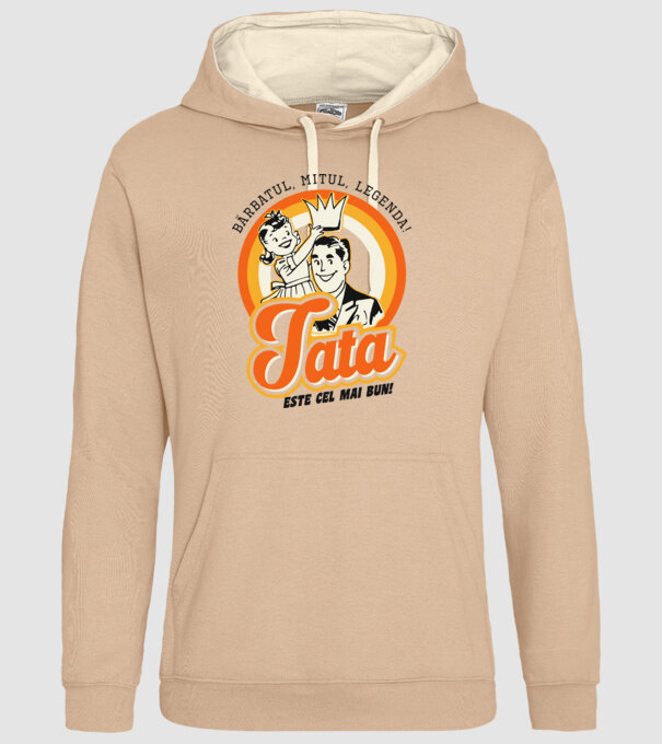 Bărbatul, mitul, legenda! Tata este cel mai bun! model nisipiu pe tricou
