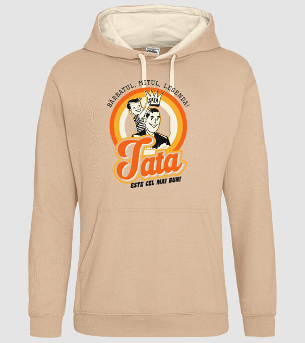 Bărbatul, mitul, legenda! Tata este cel mai bun! model nisipiu pe tricou