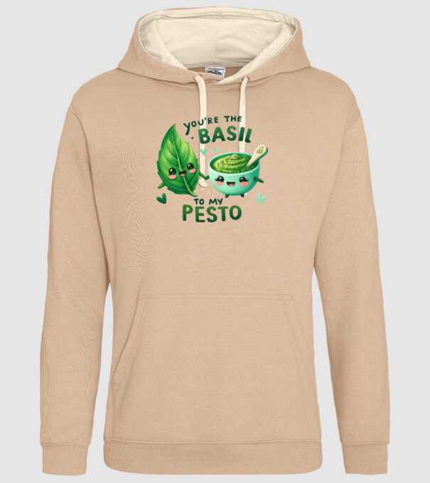 Basil to my Pesto model nisipiu pe tricou
