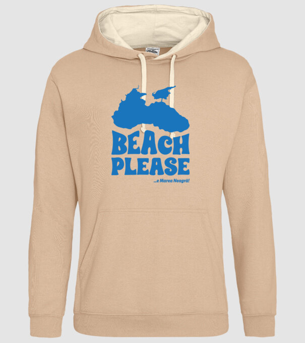 Beach please, e Marea Neagră! model nisipiu pe tricou