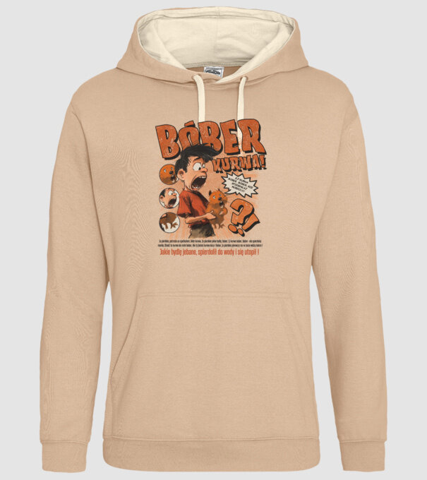 Bobr Kurwa comic model nisipiu pe tricou
