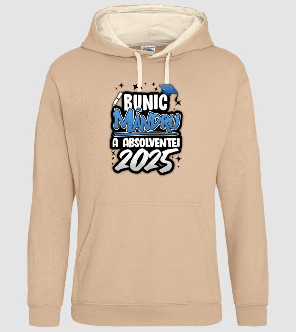 Bunic MÂNDRU a absolventei model nisipiu pe tricou