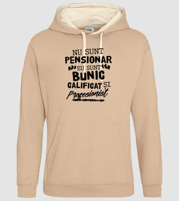 Bunicul profesionist model nisipiu pe tricou