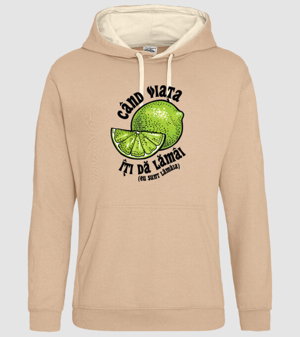când viața îți dă lămâi (eu sunt lămâia) model nisipiu pe tricou