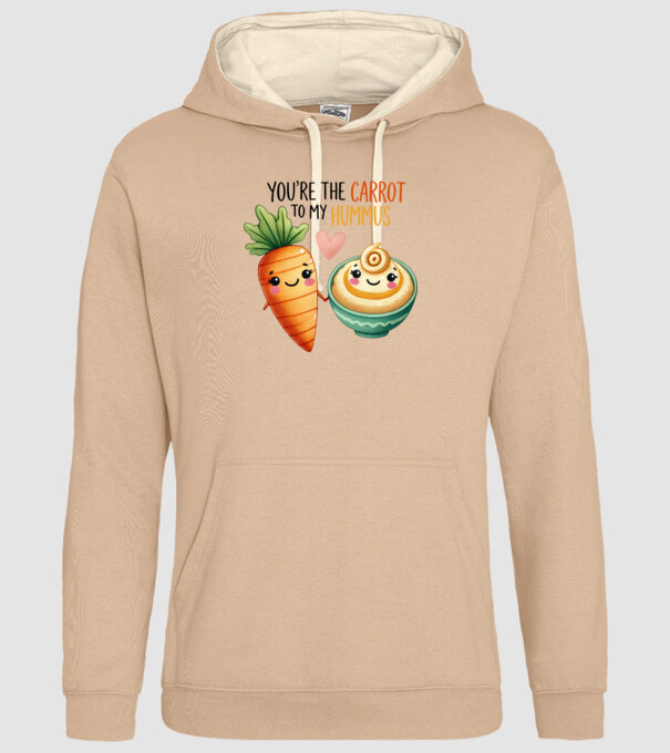 Carrot to my Hummus model nisipiu pe tricou