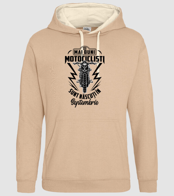 Cei mai buni motocicliști sunt născuți în Septembrie model nisipiu pe tricou