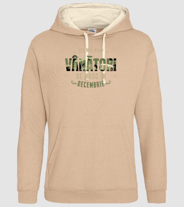 Cei mai buni vânători se nasc în decembrie model nisipiu pe tricou