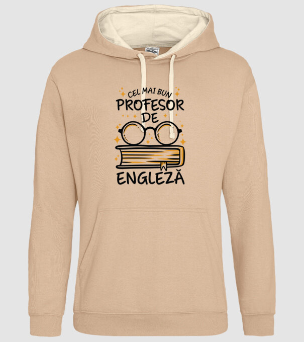Cel mai profesor engleză model nisipiu pe tricou