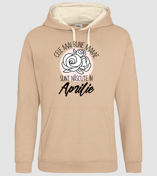 Cele mai bune mame sunt născute în Aprilie model nisipiu pe tricou
