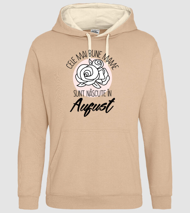 Cele mai bune mame sunt născute în August model nisipiu pe tricou