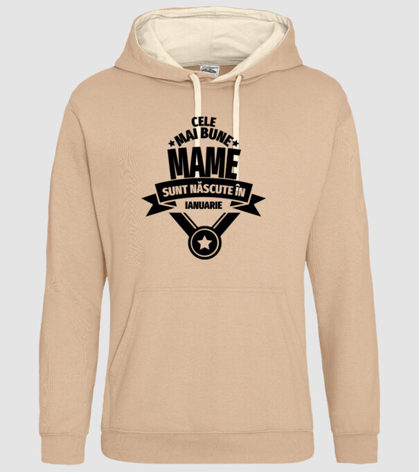 Cele mai bune mame sunt născute în ianuarie. model nisipiu pe tricou