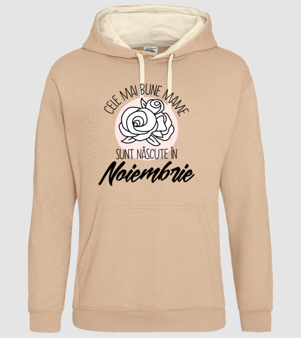 Cele mai bune mame sunt născute în Noiembrie model nisipiu pe tricou