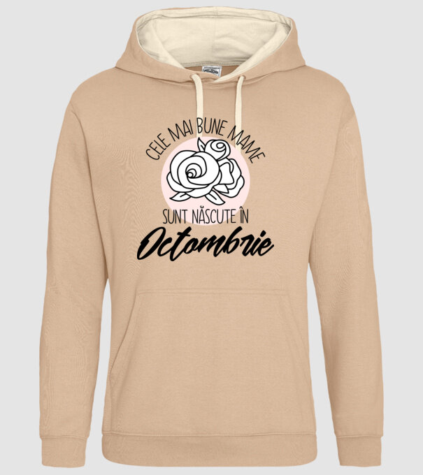 Cele mai bune mame sunt născute Octombrie model nisipiu pe tricou