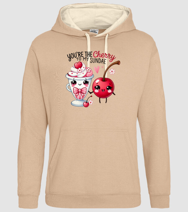 Cherry to my Sunday model nisipiu pe tricou
