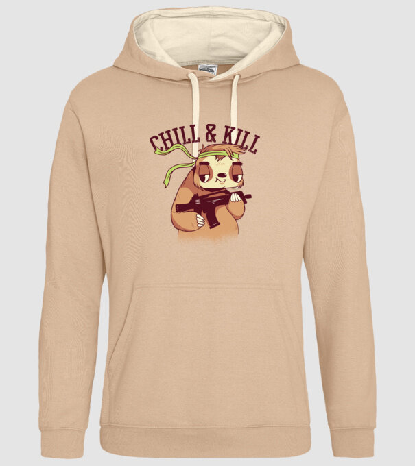 chill and kill model nisipiu pe tricou