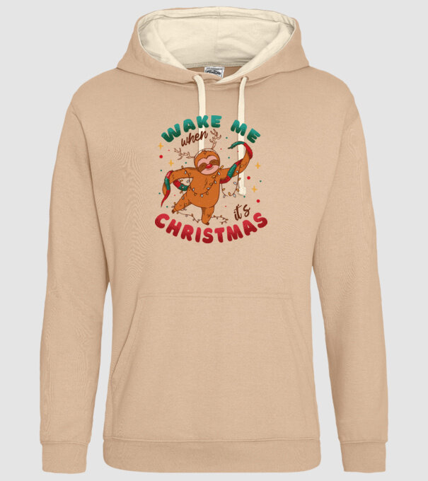 Christmas Sloth model nisipiu pe tricou