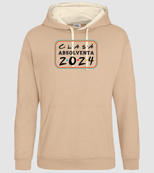 Clasă absolventă friends model nisipiu pe tricou