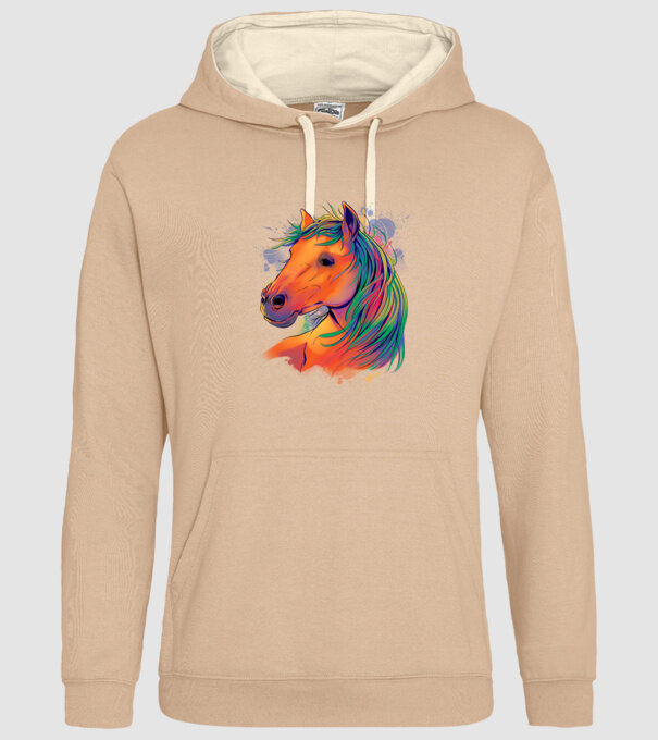 Colorful Horse model nisipiu pe tricou