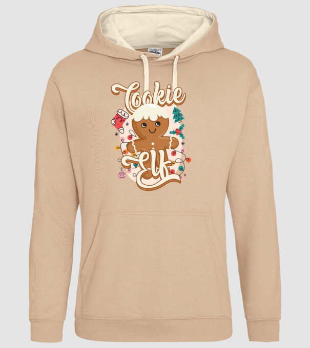 Cookie elf model nisipiu pe tricou