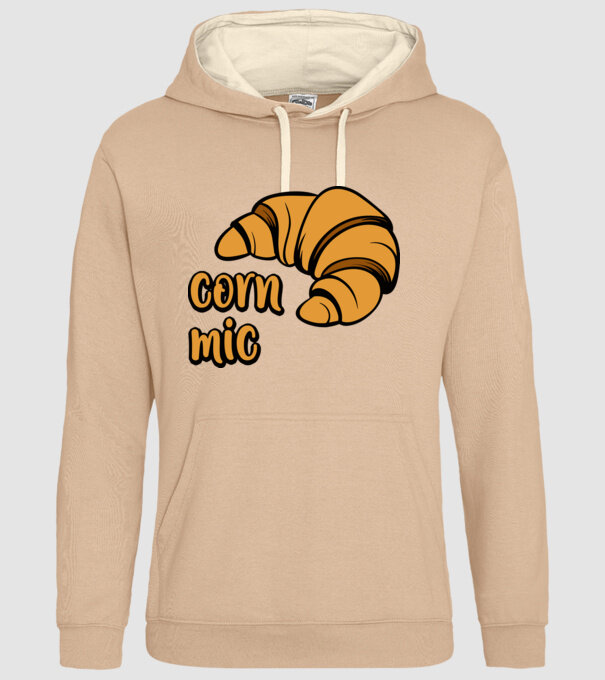 corn mic model nisipiu pe tricou