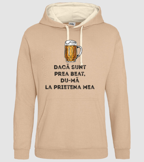 dacă sunt prea beat, du-mă la prietena mea model nisipiu pe tricou