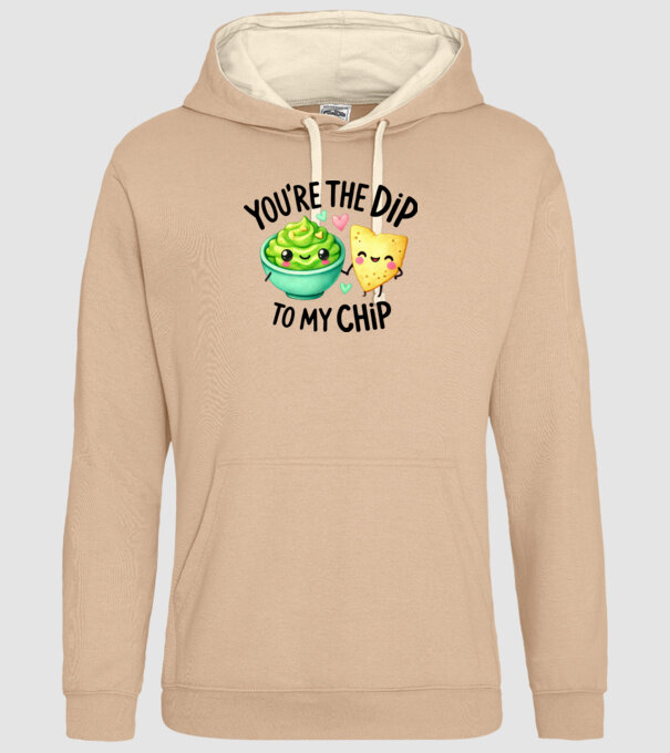 Dip to my Chip model nisipiu pe tricou