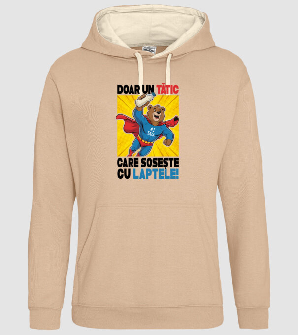 Doar un Tătic Care sosește cu laptele model nisipiu pe tricou