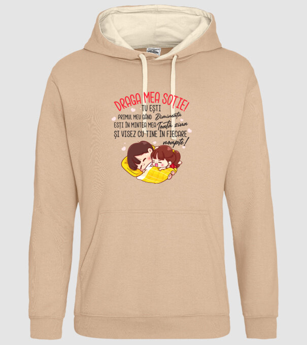 Draga mea soție tu ești primul meu model nisipiu pe tricou