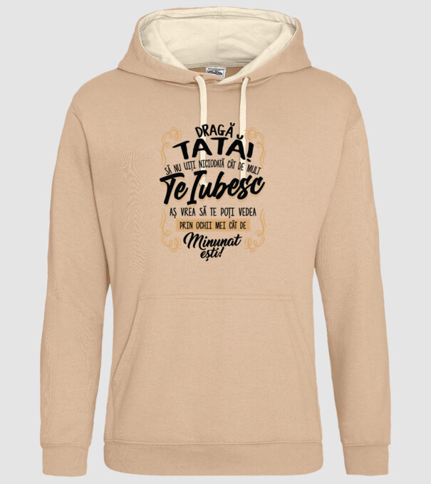 Dragă meu tată model nisipiu pe tricou