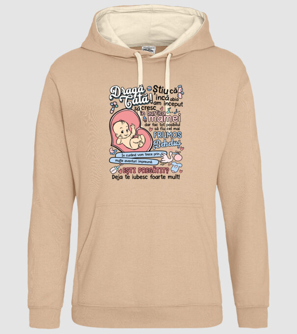 Dragă tată model nisipiu pe tricou