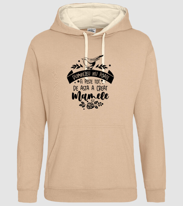 Dumnezeu nu poate fi peste tot model nisipiu pe tricou