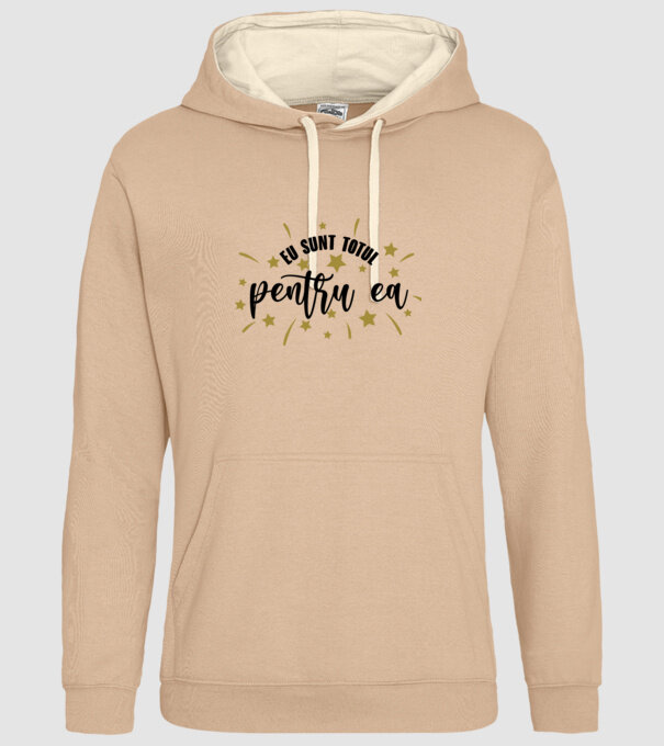 Eu sunt totul pentru el/ ea model nisipiu pe tricou