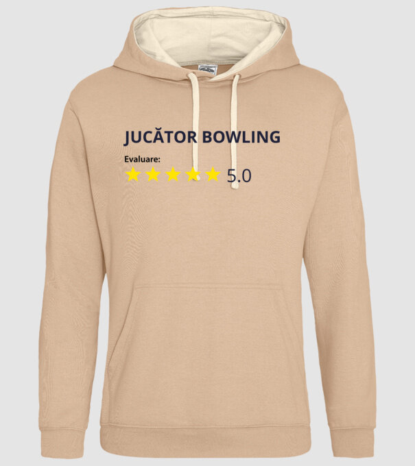 evaluare: jucător bowling de 5 stele model nisipiu pe tricou